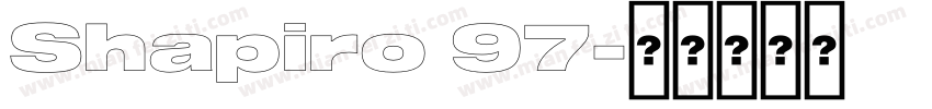 Shapiro 97字体转换